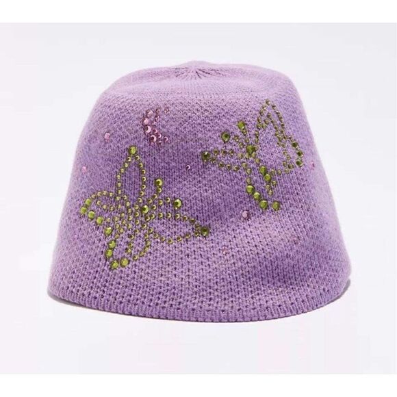 New Urban Outfitters Gabbi Rhinestone Bucket Hat - Picture 2 of 3